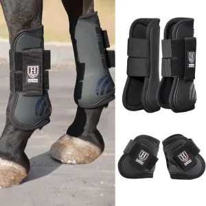 Harrison Howard Horse Tendon Boots Open Front/Fetlock Boot for Horse Protective Boots for Jumping, Trail Riding Set of 4