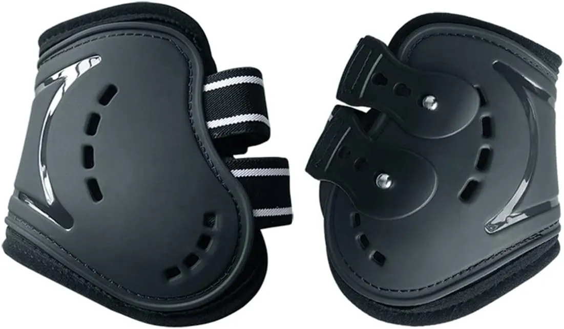 Horse Boots Open Front Jumping Tendon Sport Boots, Hind Fetlock Boots, Secure Leg Protection, Classic Breathable Equine Supplies, Set of 4