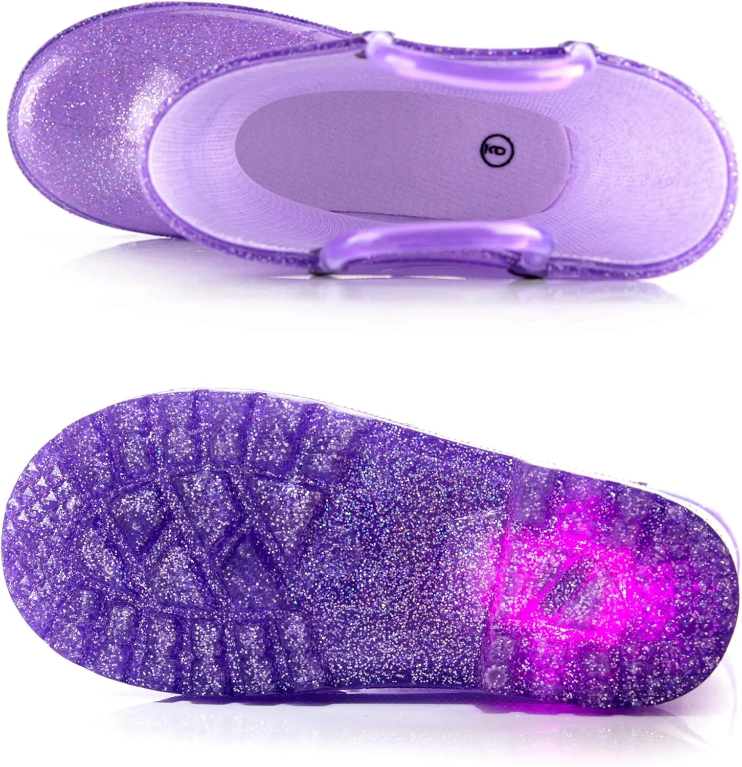 HugRain Light Up Rain Boots for Little Kids
