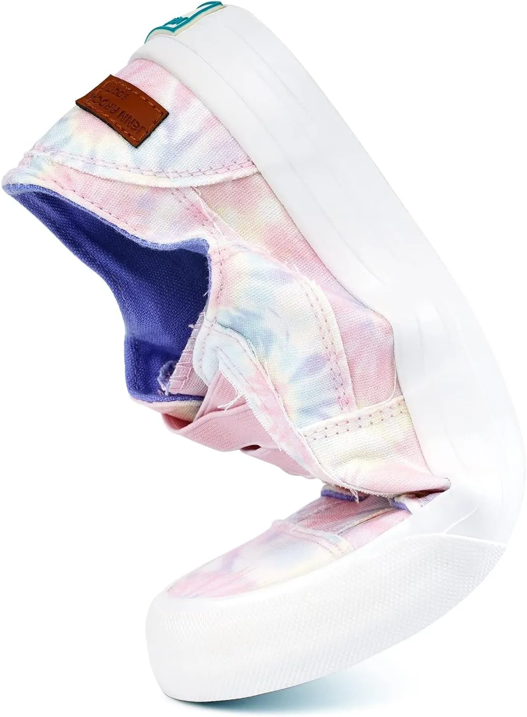JENN ARDOR Women's Stylish Slip On Sneakers No Laces Elastic Low Top Canvas Sneakers Trendy Flats Comfortable Casual Walking Shoes