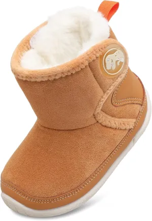 JIASUQI Baby Toddler Boots Warm Winter Boots Slippers for Toddler Boys Girls