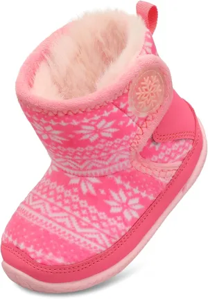 JIASUQI Baby Toddler Boots Warm Winter Boots Slippers for Toddler Boys Girls