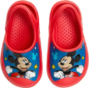 Josmo Boys Clog Water Slides Mickey Mouse Cars Paw Patrol Summer Sandal Kids Pool Shoes Backstrap Closed Toe Sport Athletic Character Slip On Clogs (Size 5-12 Toddler/Little Kid)