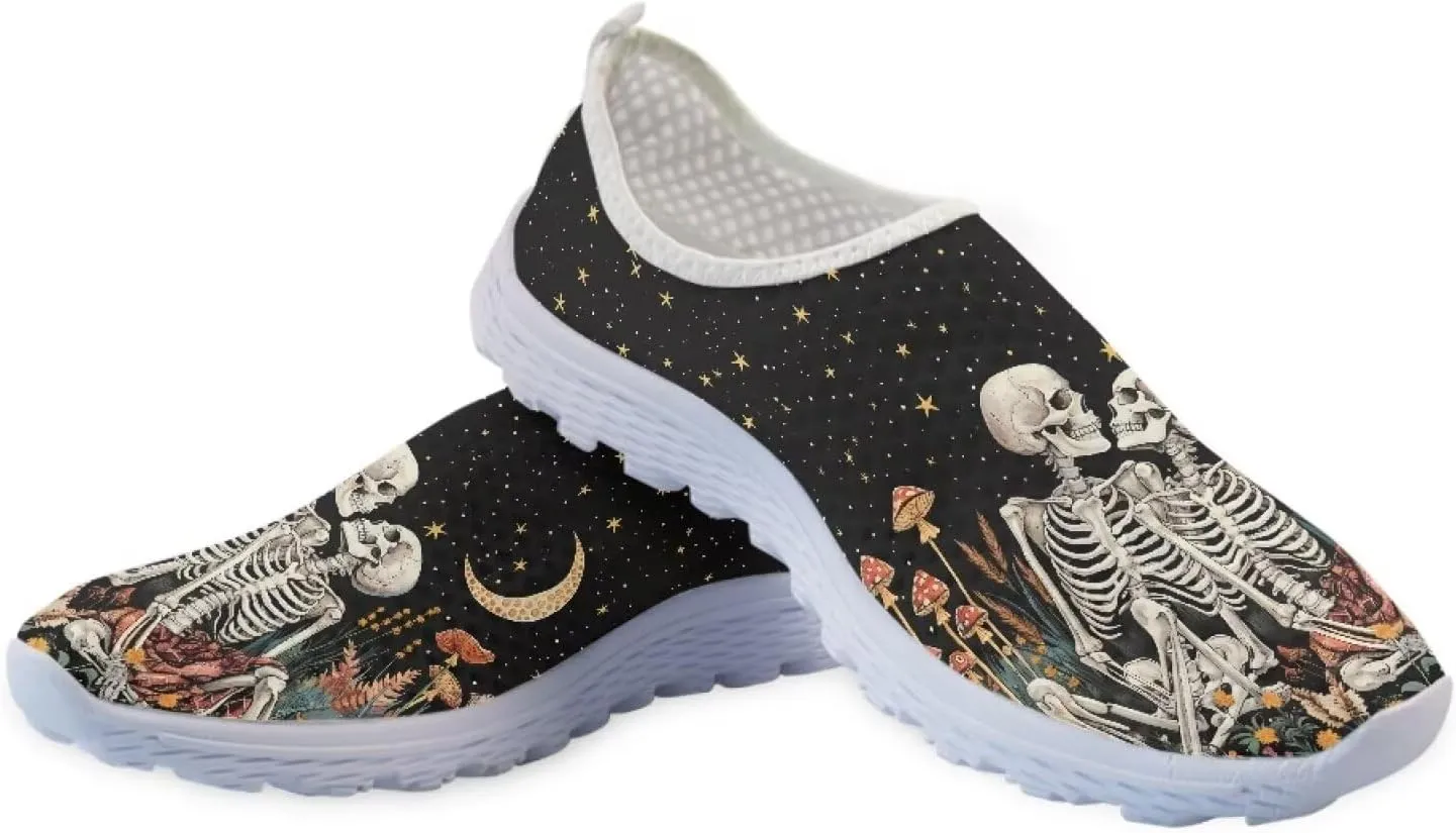 KEIAHUAN Trendy Running Shoes for Women Sneakers, Casual Lightweight Training Shoes Non-Slip Athletic Tennis Shoes