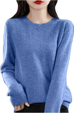 Lightweight Sweaters for Women Fall Fashion 2024 Long Sleeve Crewneck Tunic Sweater Tops Loose Soft Knit Pullovers