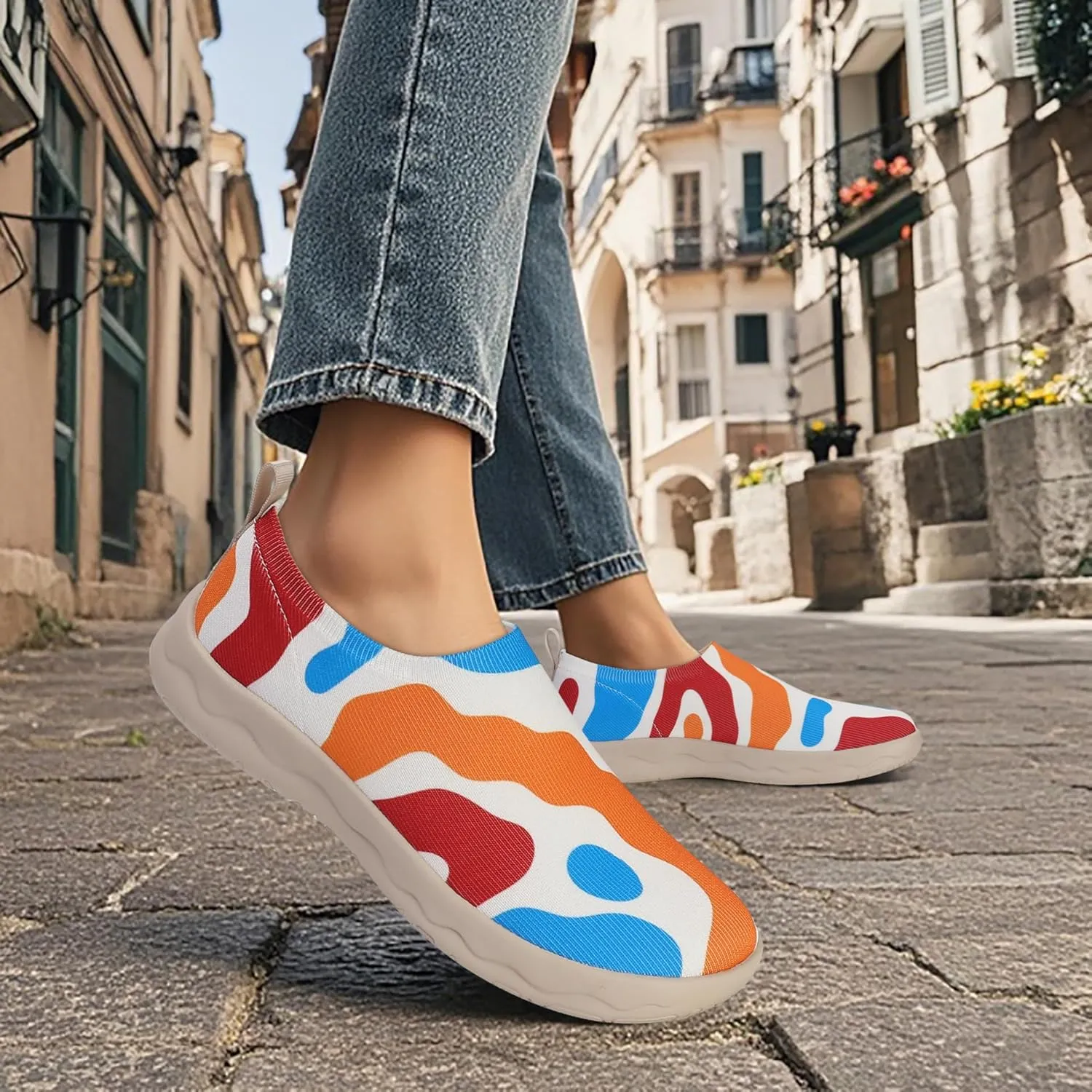 Loafers for Women Comfortable Slip On Walking Shoes Lightweight Travel Sneaker Casual Flats