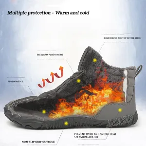 LOSD Hike Barefoot Womens, Hike Winter Barefoot Shoes Women Men, Winter Barefoot Boots Women, Barefoot Hiking Boots
