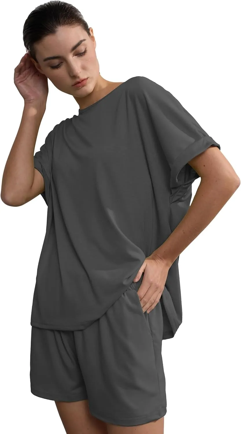 Lounge Sets for Women Trendy 2 Piece Loungewear Pajamas Sets Athletic Tracksuits for Spring and Summer Outfits 2024