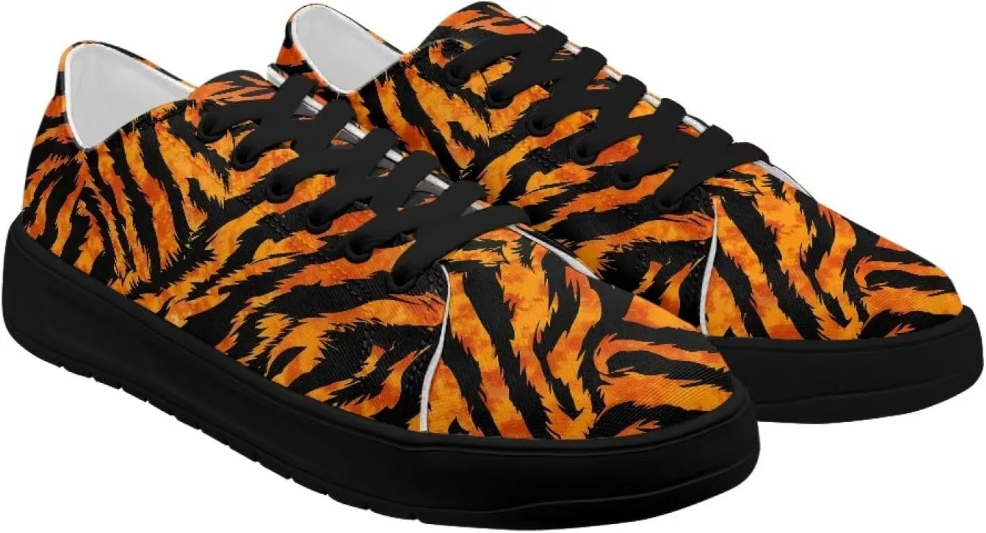 Low-Top Slip Ons Sneakers Canvas Women Black Platform Canvas Shoes Trendy Slip Ons Barefoot Shoes Fit Comfort 5.5-13.5