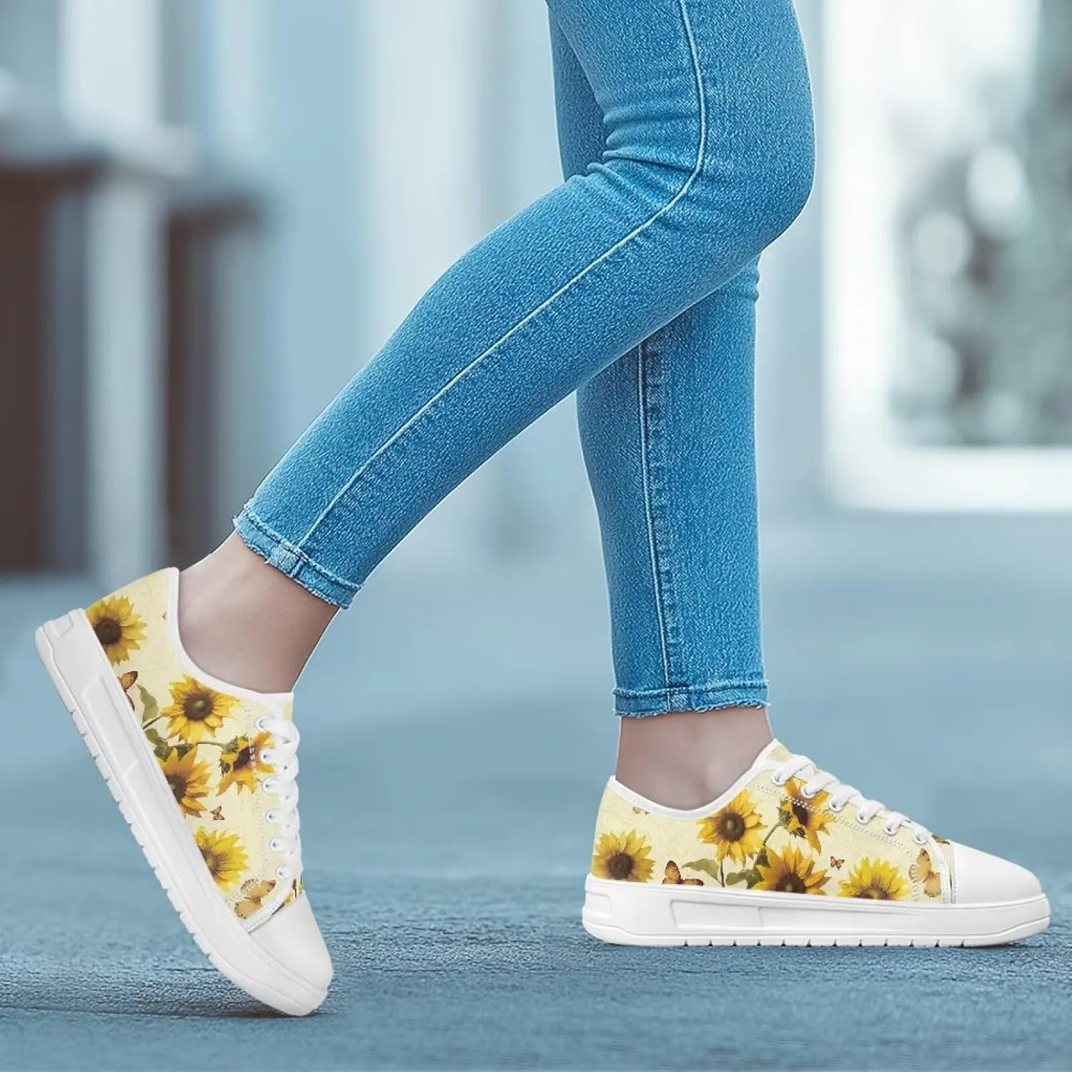 Low Tops Canvas Shoes for Women Girl Classic Lace Up Fashion Sneaker Street Casual Canvas Shoes No Laces 5.5-13.5