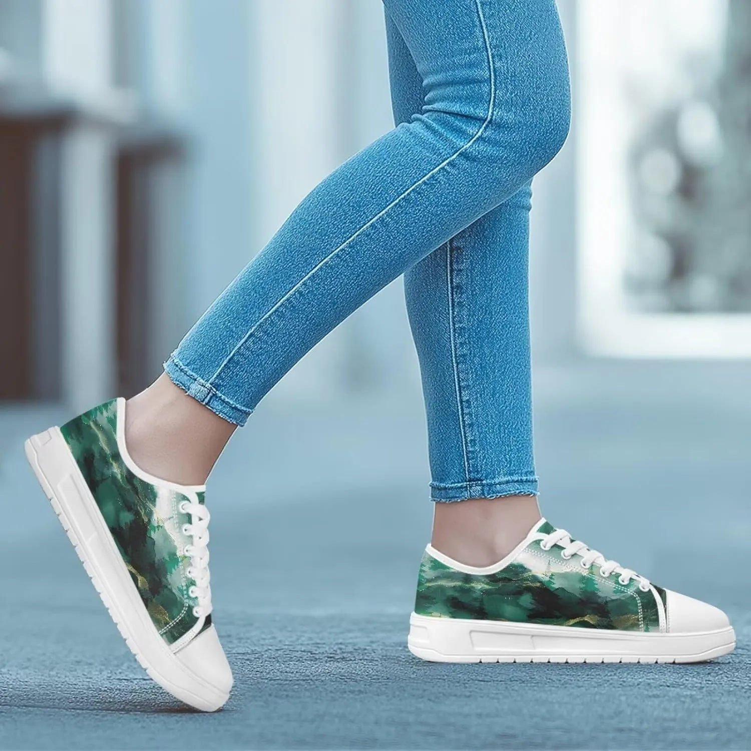 Low Tops Canvas Shoes for Women Girl Classic Lace Up Fashion Sneaker Street Casual Canvas Shoes No Laces 5.5-13.5