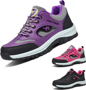Lymphvity Women's Outdoor Hiking Orthopedic Shoes,Low Breathable Lightweight Lace Up Non Slip Sneakers Trail Trekking Shoes