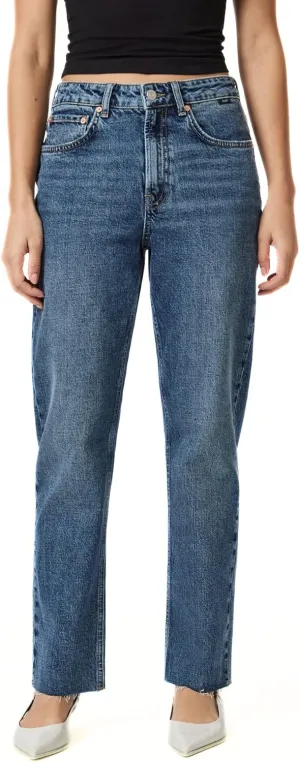Mavi Women's New York High Rise Straight Leg Jeans