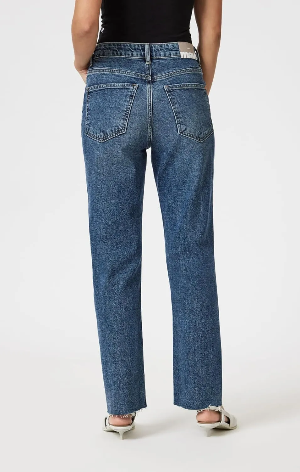 Mavi Women's New York High Rise Straight Leg Jeans