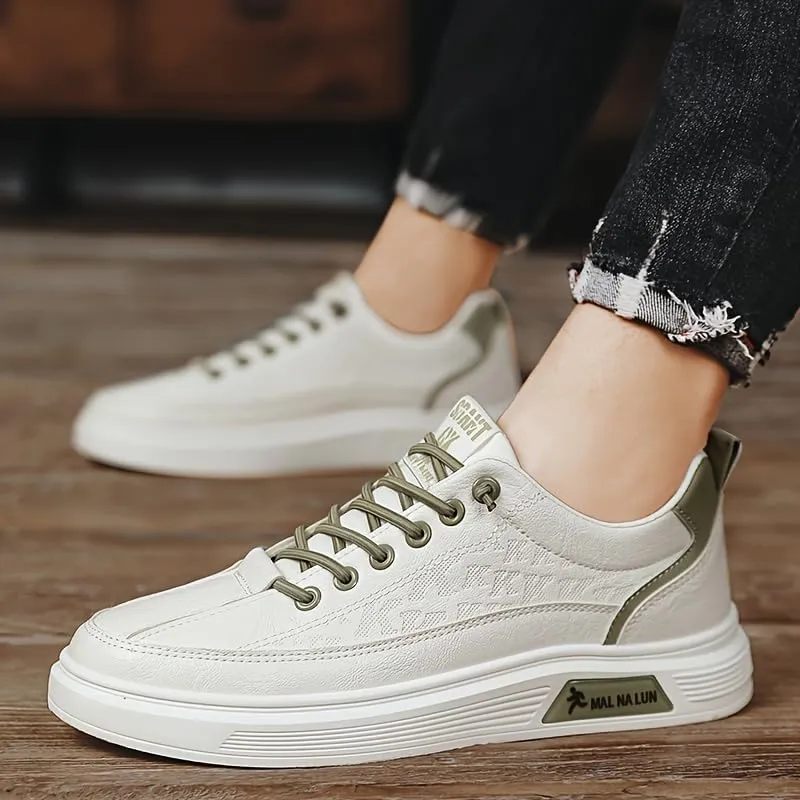 Men's Fashion Sneakers - Low Top Casual Sports Shoes, Elastic Band Closure
