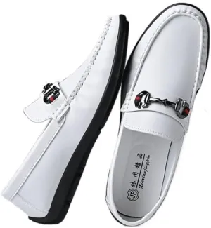 Mens Leopard Print Loafers Dress Shoes Comfortable Cowhide Soles Non-Slip Slip-On Walking Shoes