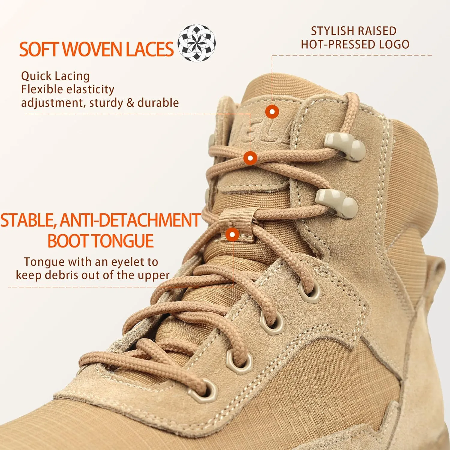 Men's Military Tactical Boots Lightweight Hiking Jungle Army Combat Work Boots