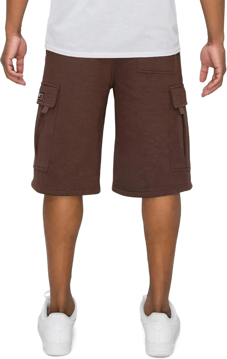 Men's Solid Fleece Cargo Shorts