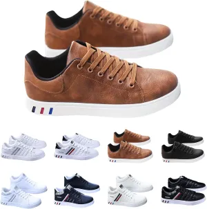 Men's Trendy Street Style Low Top Slip On Shoes, Comfortable Anti-slip Lace-up Wearable Sneakers, Suitable for Men's Outdoor Sports Hiking Running Shoes