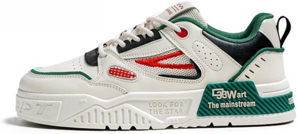 Men's Trendy Stylish Sneakers - Comfortable and Durable for Street Style and Skateboarding - Fashion Trendy Design