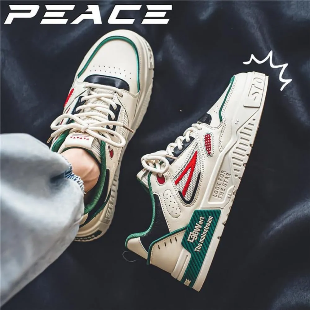 Men's Trendy Stylish Sneakers - Comfortable and Durable for Street Style and Skateboarding - Fashion Trendy Design