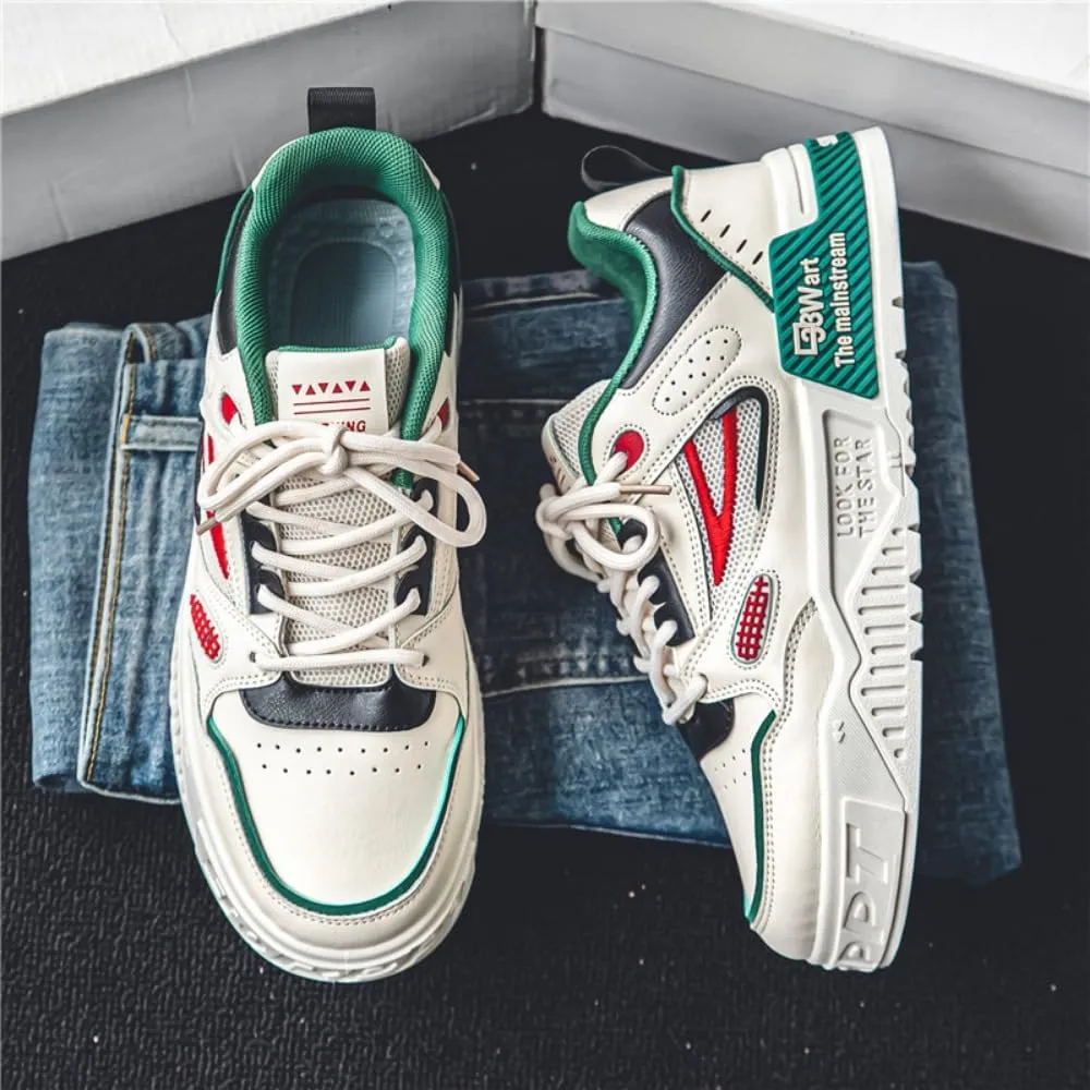 Men's Trendy Stylish Sneakers - Comfortable and Durable for Street Style and Skateboarding - Fashion Trendy Design