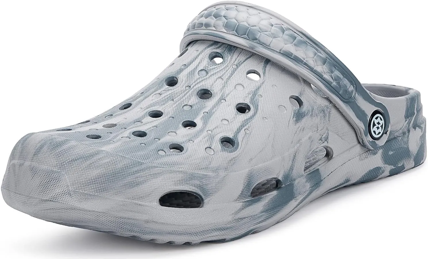 Mens Womens Garden Clogs Shoes with Arch Support Unisex Gardening Slip on Sandals Beach Slippers Shoes Tie-Dye Clog