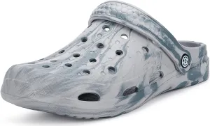 Mens Womens Garden Clogs Shoes with Arch Support Unisex Gardening Slip on Sandals Beach Slippers Shoes Tie-Dye Clog