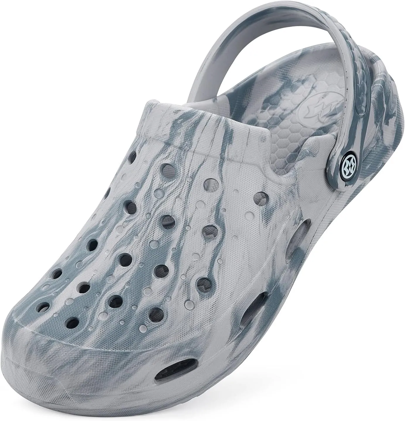 Mens Womens Garden Clogs Shoes with Arch Support Unisex Gardening Slip on Sandals Beach Slippers Shoes Tie-Dye Clog