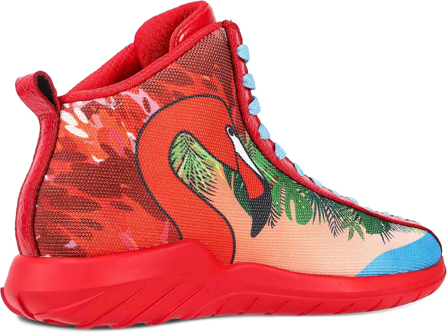 Men's Women's High Top Sneakers Unique Lace Up Lightweight Non Slip Outdoor Basketball Shoes