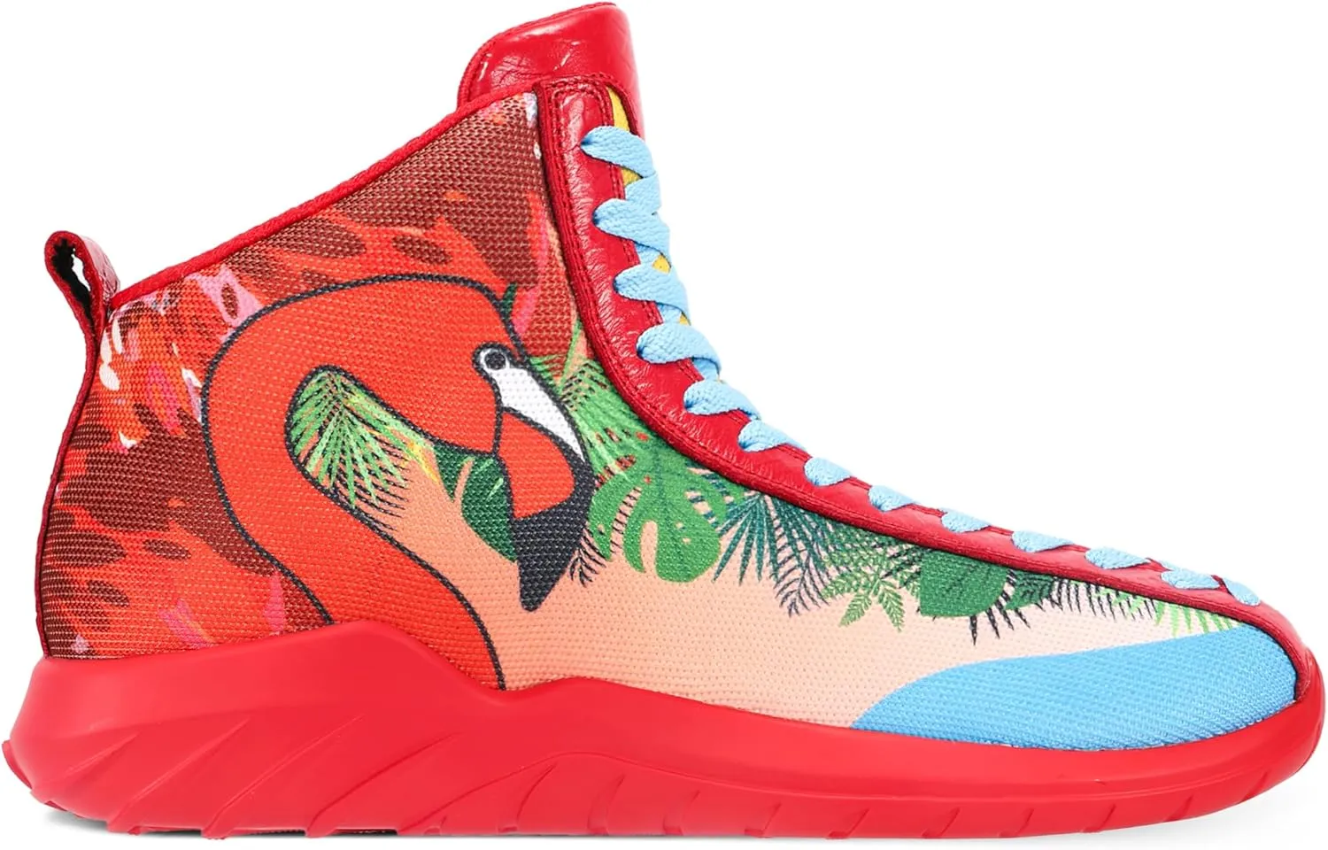 Men's Women's High Top Sneakers Unique Lace Up Lightweight Non Slip Outdoor Basketball Shoes