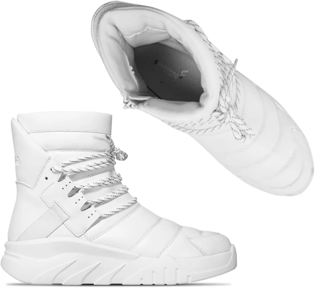 Men's Women's Waterproof Fashion Boots Winter Warm High Top Shoes Anti-Slip Ankle Booties
