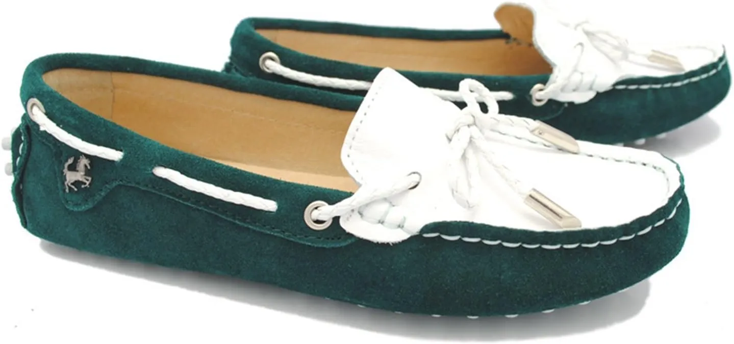 Minishion Womens Boat Shoes Two-Tone Casual Loafers YB9606