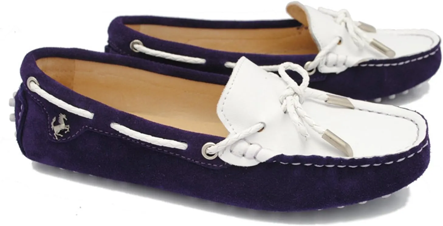 Minishion Womens Boat Shoes Two-Tone Casual Loafers YB9606