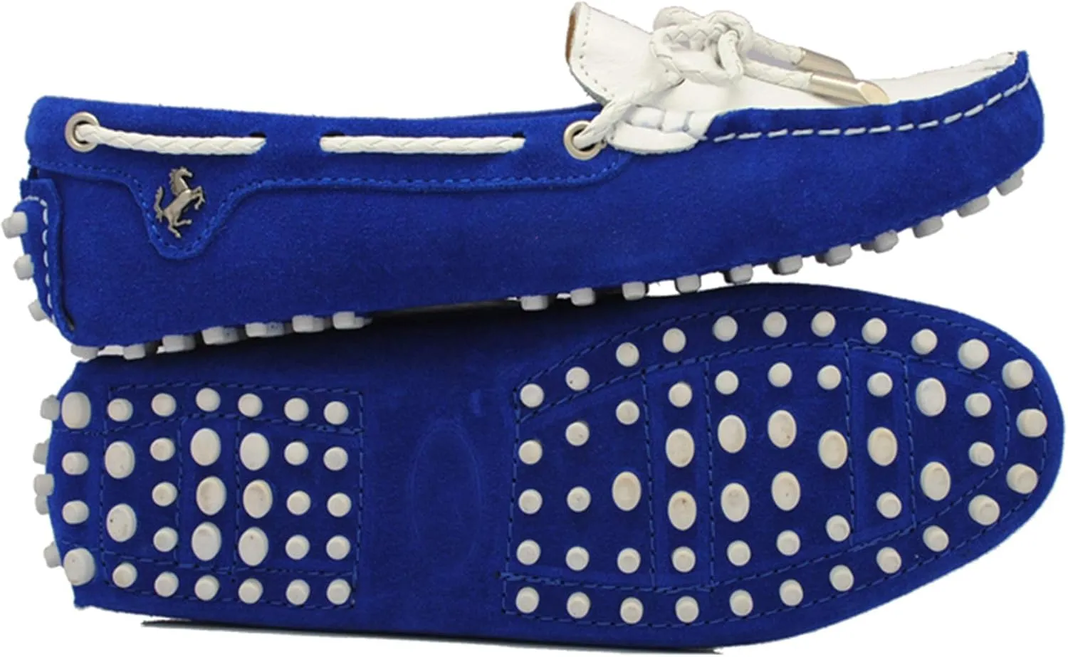 Minishion Womens Boat Shoes Two-Tone Casual Loafers YB9606