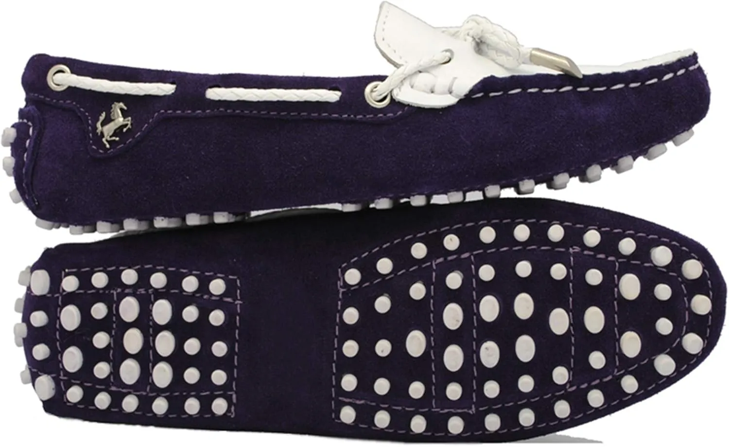 Minishion Womens Boat Shoes Two-Tone Casual Loafers YB9606