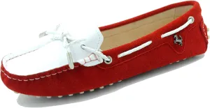 Minishion Womens Boat Shoes Two-Tone Casual Loafers YB9606