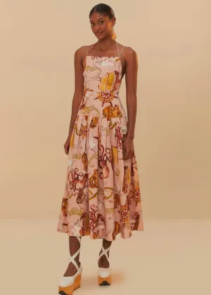 NAUTICAL WONDER STRAPPY MIDI