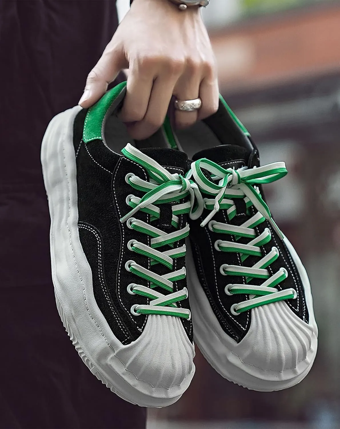 Niepce Inc Streetwear Fashion Low Top Sneakers for Men