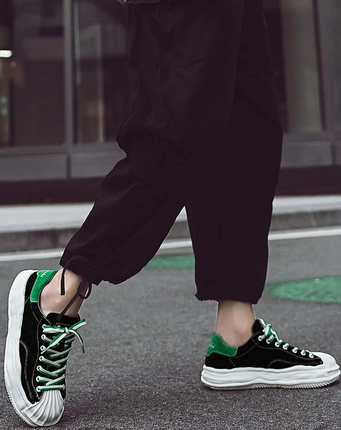 Niepce Inc Streetwear Fashion Low Top Sneakers for Men