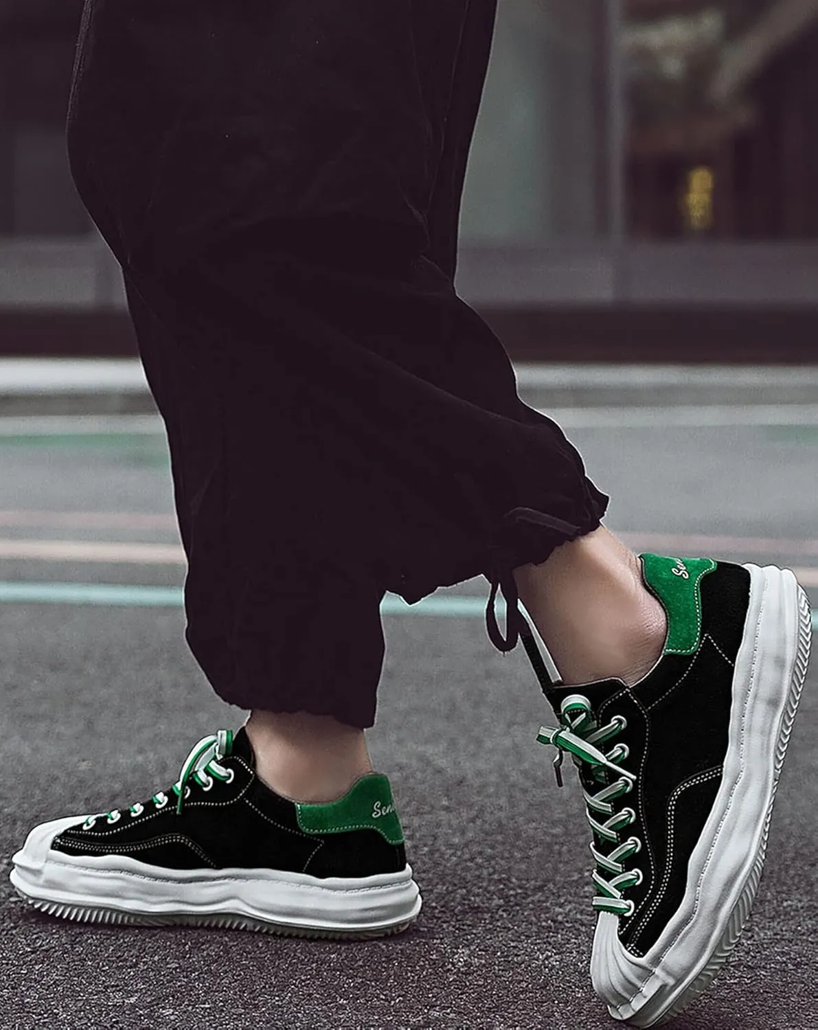 Niepce Inc Streetwear Fashion Low Top Sneakers for Men