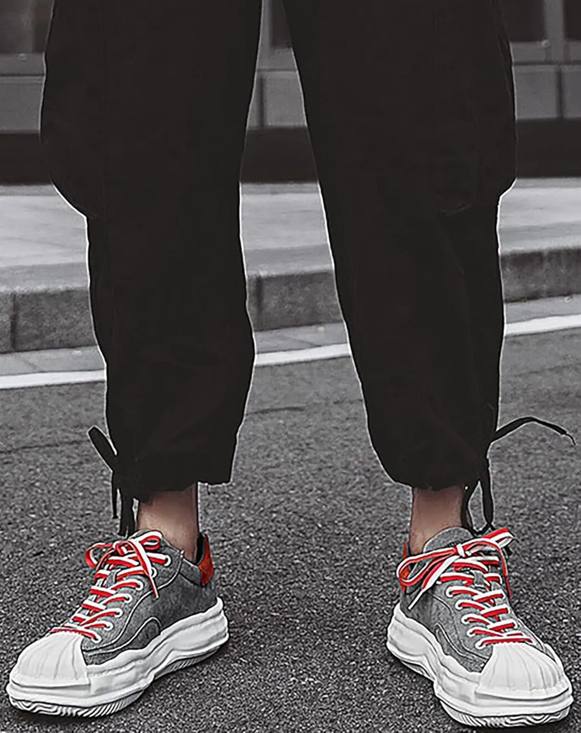 Niepce Inc Streetwear Fashion Low Top Sneakers for Men