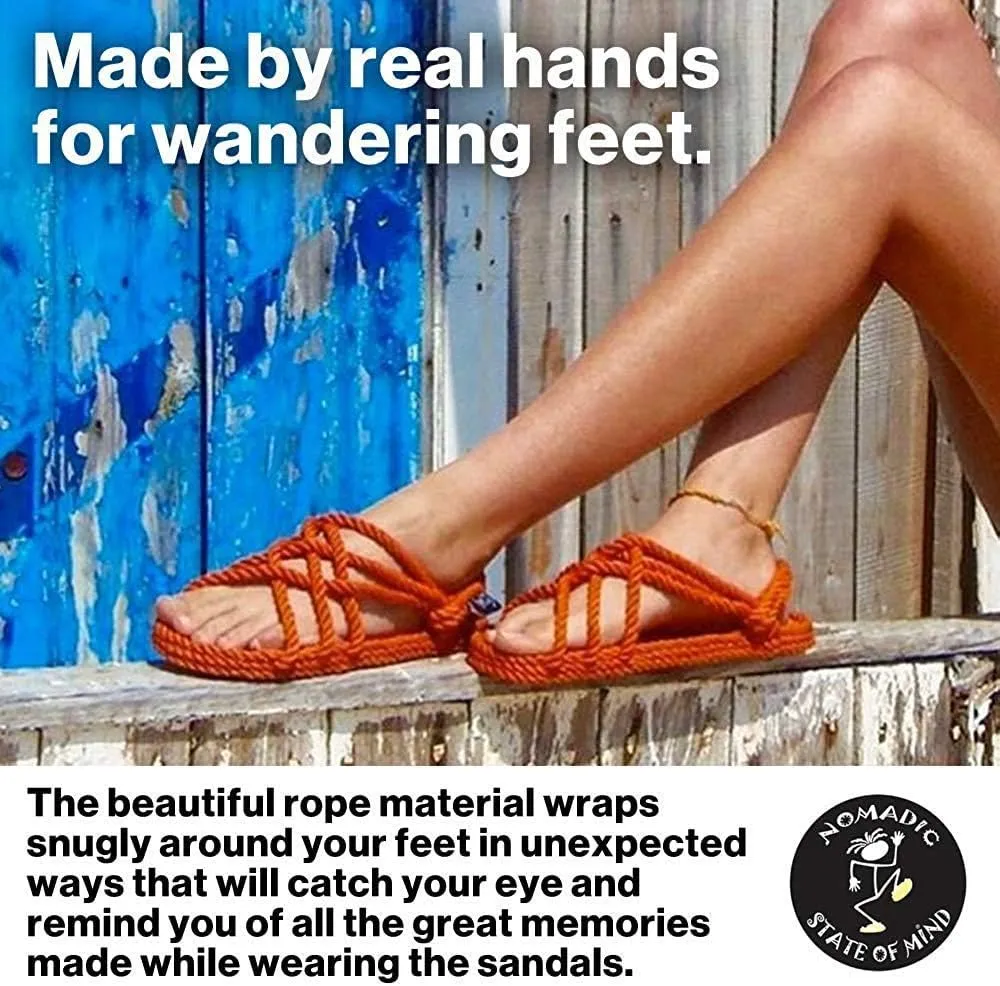Nomadic State of Mind Rope Sandals, JC Sandals For Men and Women, Unisex, Handmade, Jesus Shoes, Straw Sandals