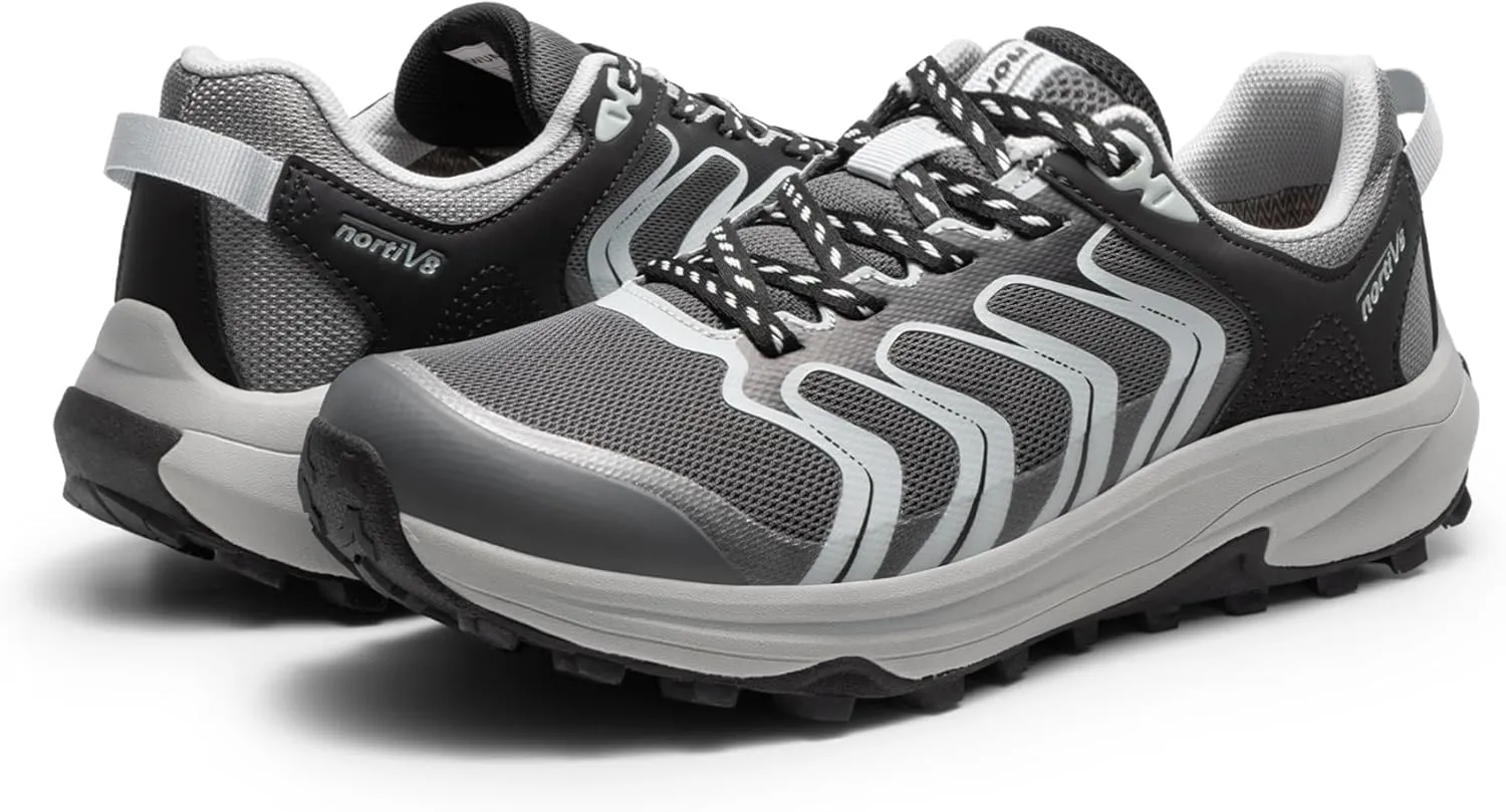 NORTIV 8 Women's Hiking Shoes Lightweight Walking Sneakers with Arch Support Outdoor Work Camping Tennis Workout Cross Training Echo