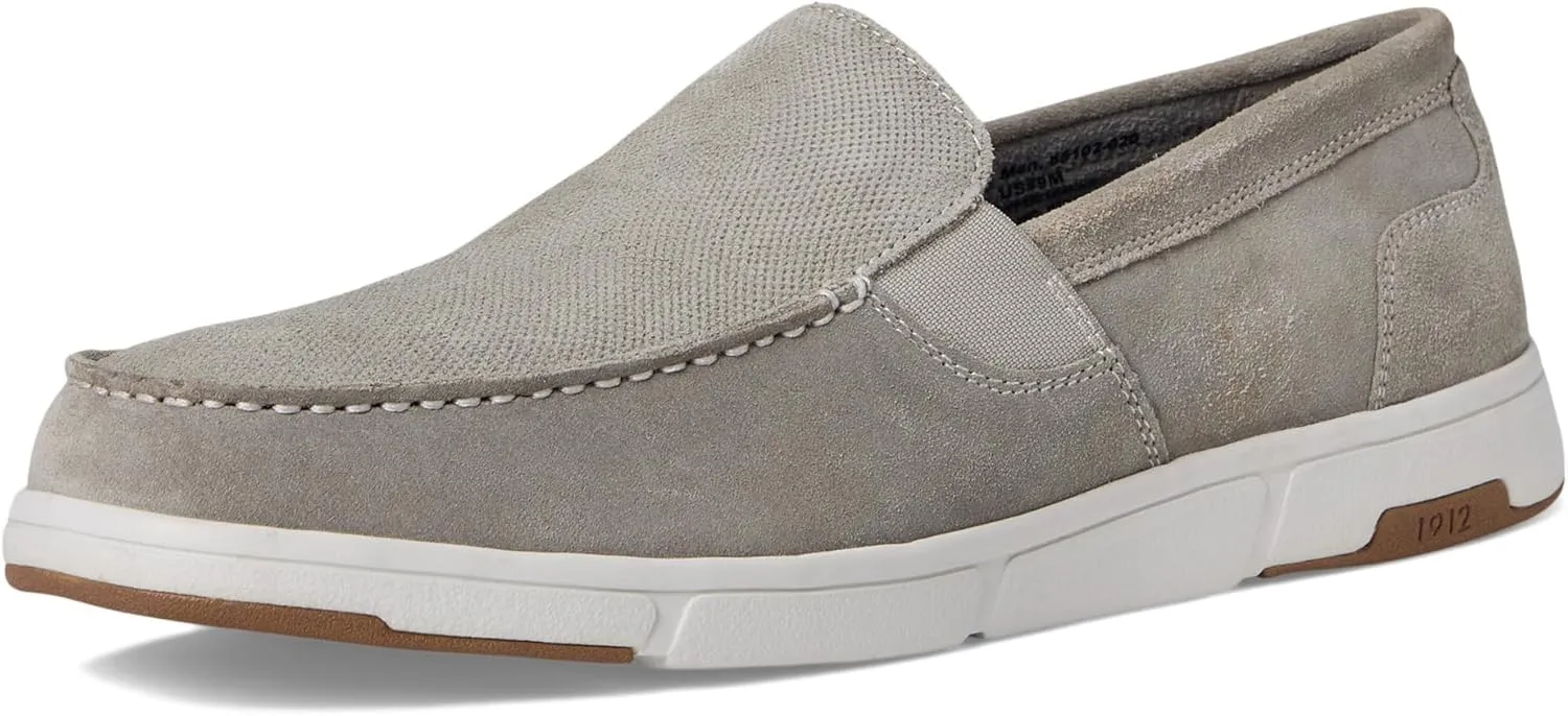 Nunn Bush Men's Luca Moccasin Toe Venetian Suede Slip-on Lightweight Comfortable Loafers