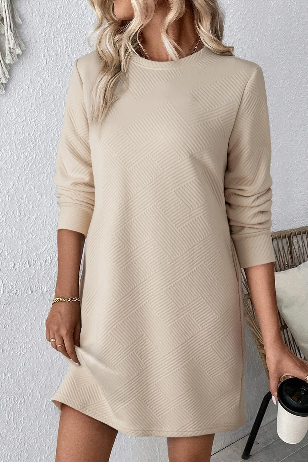 OCSTRADE Womens Summer Shift Dresses Casual Textured Short Sleeve T Shirt Dress Trendy Girls 2025 Vacation Going Out Outfits