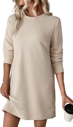 OCSTRADE Womens Summer Shift Dresses Casual Textured Short Sleeve T Shirt Dress Trendy Girls 2025 Vacation Going Out Outfits