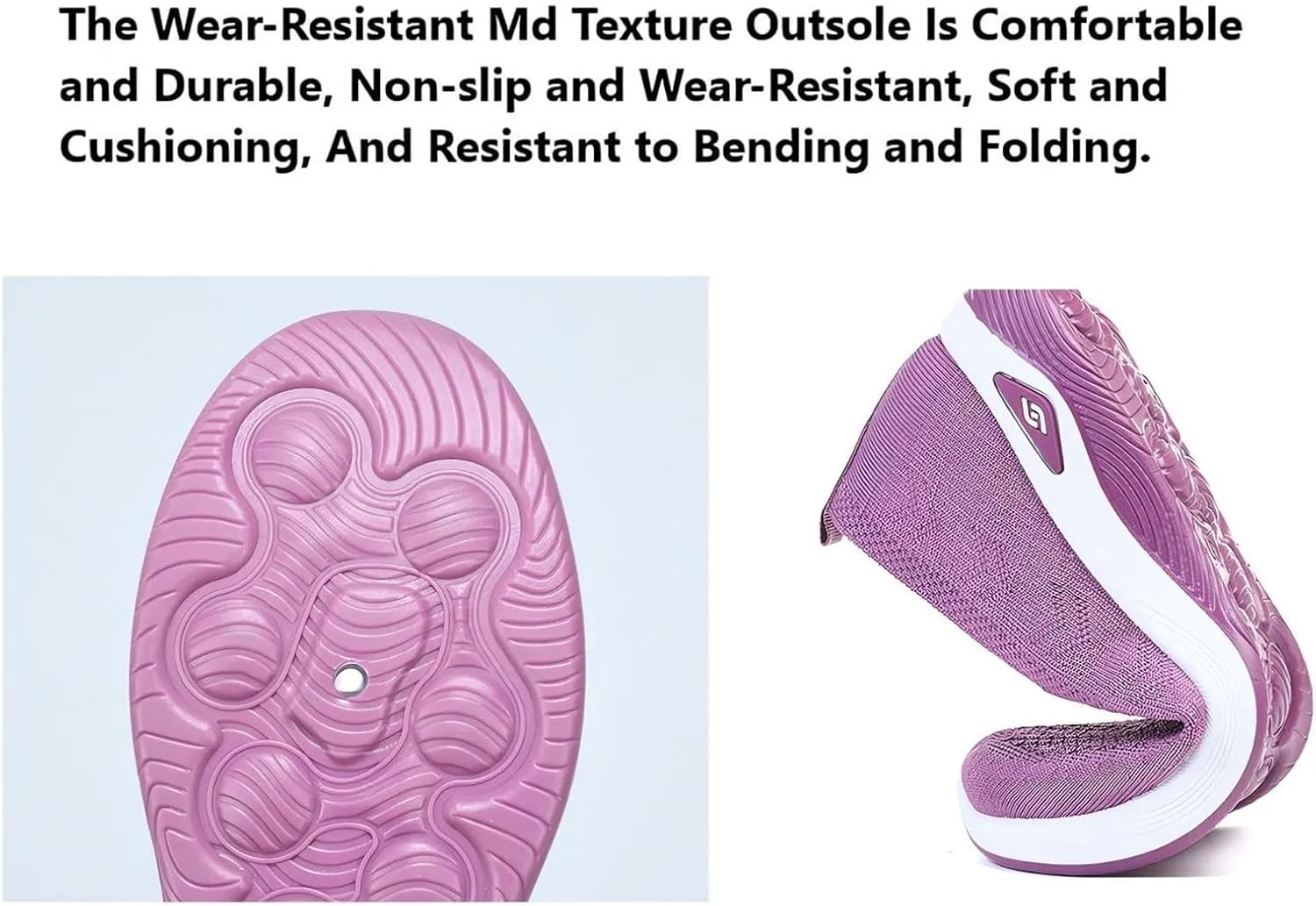 Orthopedic Walking Shoes for Women Slip on Diabetic Shoes Hands Free Slip-ins Shoe, Breathable Mesh Knitted Orthowalk Sneakers Neuropathy Plantar Fasciitis Comfort Wear Orthowear Shoe