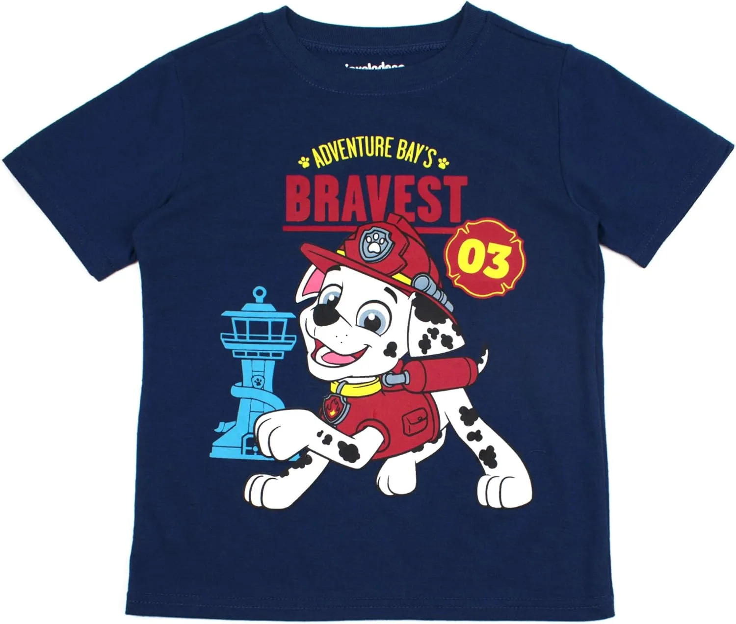 Paw Patrol Nickelodeon Boys 3 Pack Short Sleeve T-Shirt for Toddler and Big Kids