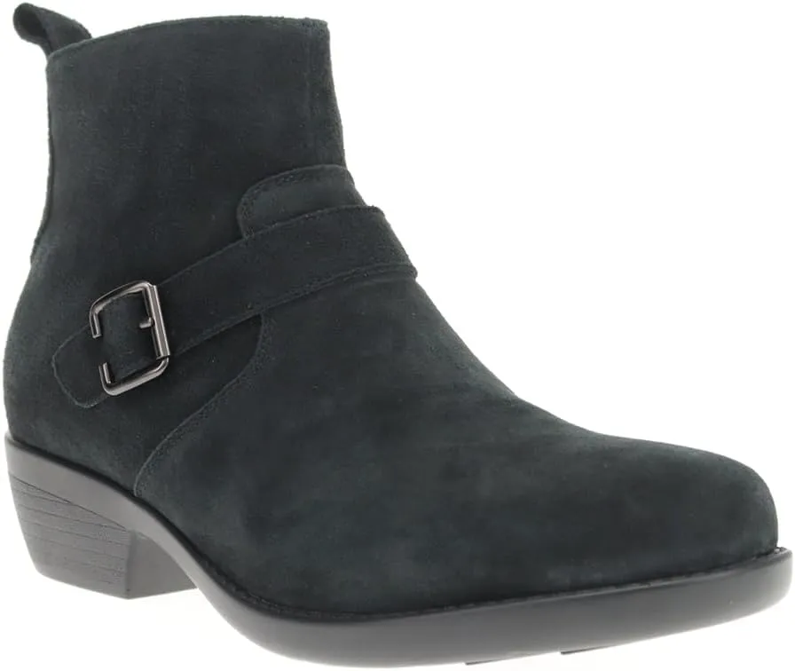 Propet Womens Memphis Round Toe Zippered Casual Boots Ankle Low Heel 1-2" - Brown